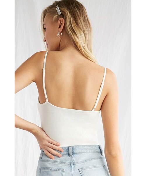 Forever 21 Lace-Up Cami Princess Bodysuit