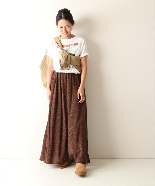 FRAMeWORK（フレームワーク）の「ペイズリープリントマキシスカート◆（スカート・キャメル/36/在庫あり/38）」の18枚目の写真