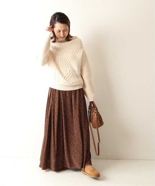 FRAMeWORK（フレームワーク）の「ペイズリープリントマキシスカート◆（スカート・キャメル/36/在庫あり/38）」の21枚目の写真