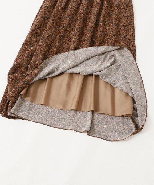 FRAMeWORK（フレームワーク）の「ペイズリープリントマキシスカート◆（スカート・キャメル/36/在庫あり/38）」の14枚目の写真