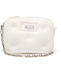 Maison Margiela | Maison Margiela - Glam Slam Small Quilted Leather Cross Body Bag - Womens - White(ショルダーバッグ)