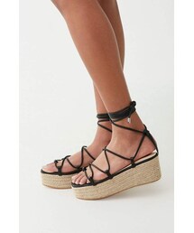 Forever 21 Lace-Up Espadrille Wedges