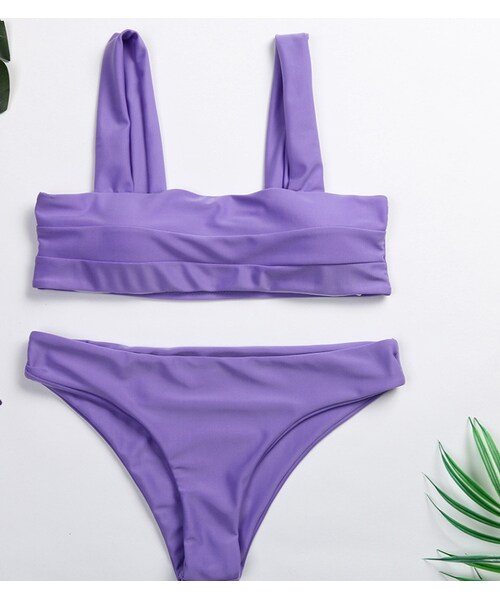 no brand（ノーブランド）の「シンプル ブラジリアン 無地 水着