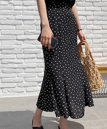 DHOLIC STYLE | [ontheriver] ドットマーメイドラインスカート(スカート)