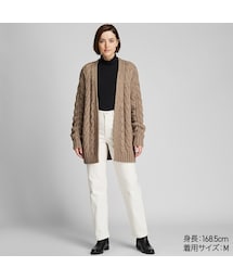 UNIQLO | ケーブルリラックスカーディガン（長袖）(ニット/セーター)