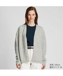 UNIQLO | 3Dプレミアムラムコクーンカーディガン（長袖）(ニット/セーター)