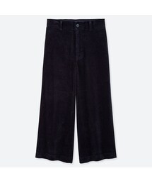 UNIQLO | ハイウエストコーデュロイワイドクロップドパンツ（丈長め52～54cm）(その他パンツ)
