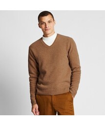 UNIQLO | プレミアムラムVネックセーター(長袖)(ニット/セーター)