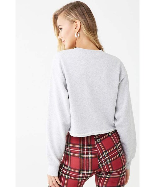 FOREVER 21（フォーエバー トゥエンティーワン）の「Forever 21 Harvard Graphic Cropped Sweatshirt（スウェット・レディース・Blue・Small/Medium/Large）」の5枚目の写真
