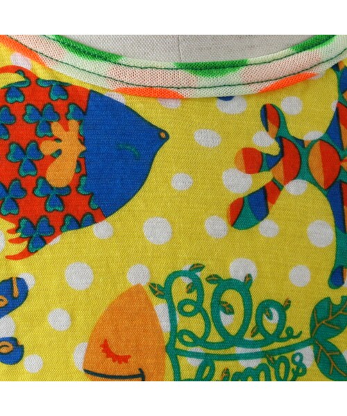BOO HOMES（ブー オム）の「トリムショートスリーブTee（Angel Boo Fish柄）（トップス・キッズ・ライトブルー/イエロー・80cm/90cm/100cm/110cm/120cm/130cm）」の11枚目の写真