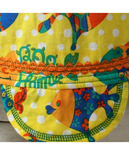 BOO HOMES（ブー オム）の「トリムショートスリーブTee（Angel Boo Fish柄）（トップス・キッズ・ライトブルー/イエロー・80cm/90cm/100cm/110cm/120cm/130cm）」の13枚目の写真