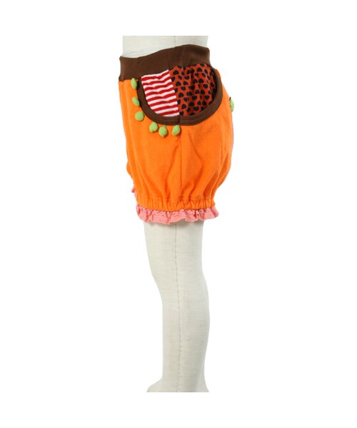 BOO HOMES(ブー オム)の「ネコパンツ(パンツ・キッズ・グレ―/オレンジ・XXS(60~70cm)/XS(80~90cm)/S(100~110cm)/M(120~130cm))」の3枚目の写真