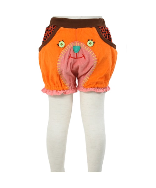 BOO HOMES(ブー オム)の「ネコパンツ(パンツ・キッズ・グレ―/オレンジ・XXS(60~70cm)/XS(80~90cm)/S(100~110cm)/M(120~130cm))」の4枚目の写真