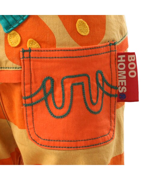 BOO HOMES（ブー オム）の「七分丈パンツ（フルーツボーダー）（パンツ・キッズ・グリーン/ナチュラル/イエロー・80cm/90cm/100cm/110cm/120cm/130cm）」の16枚目の写真