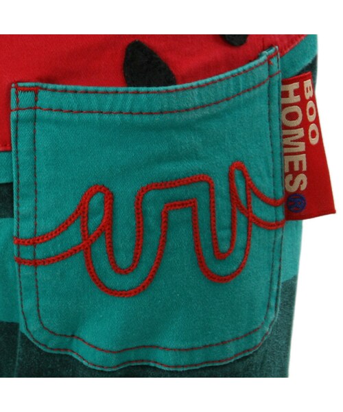 BOO HOMES（ブー オム）の「七分丈パンツ（フルーツボーダー）（パンツ・キッズ・グリーン/ナチュラル/イエロー・80cm/90cm/100cm/110cm/120cm/130cm）」の12枚目の写真