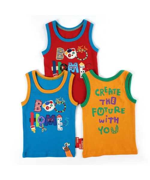 BOO HOMES（ブー オム）の「タンクトップ（最後のSはペンタくん）（トップス・キッズ・ブルー/レッド/イエロー・90cm/100cm/110cm/120cm）」の13枚目の写真
