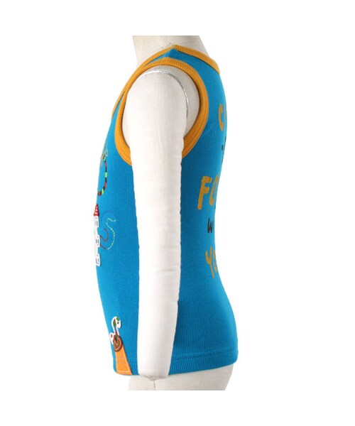 BOO HOMES（ブー オム）の「タンクトップ（最後のSはペンタくん）（トップス・キッズ・ブルー/レッド/イエロー・90cm/100cm/110cm/120cm）」の2枚目の写真