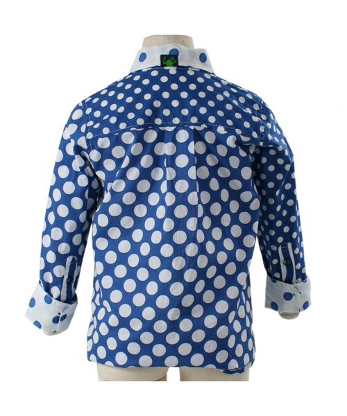 hippy happy yuppy boo（ヒッピー ハッピー ヤッピー ブー）の「キッズ ロングスリーブシャツ（トップス・キッズ・ブルー/ナチュラル/レッド・90cm/100cm/110cm/120cm/130cm）」の6枚目の写真