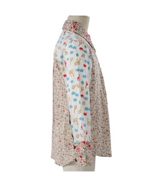 hippy happy yuppy boo（ヒッピー ハッピー ヤッピー ブー）の「キッズ ロングスリーブシャツ（トップス・キッズ・ブルー/ナチュラル/レッド・90cm/100cm/110cm/120cm/130cm）」の2枚目の写真