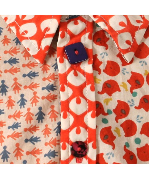 hippy happy yuppy boo（ヒッピー ハッピー ヤッピー ブー）の「キッズ ロングスリーブシャツ（トップス・キッズ・ブルー/ナチュラル/レッド・90cm/100cm/110cm/120cm/130cm）」の15枚目の写真