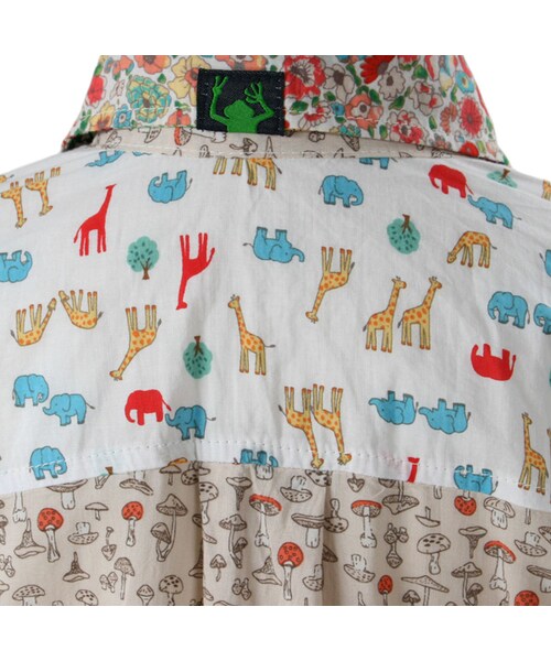 hippy happy yuppy boo（ヒッピー ハッピー ヤッピー ブー）の「キッズ ロングスリーブシャツ（トップス・キッズ・ブルー/ナチュラル/レッド・90cm/100cm/110cm/120cm/130cm）」の14枚目の写真