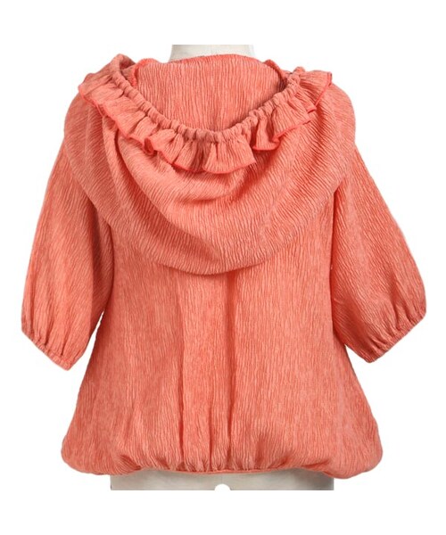 BOO HOMES（ブー オム）の「Girl's ジップ Up ジャケット（お花レース）（トップス・キッズ・グレー/ピンク・XS(80~90cm)/S(100~110cm)/M(120~130cm)）」の8枚目の写真