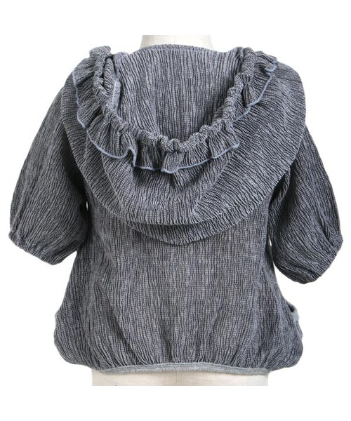 BOO HOMES（ブー オム）の「Girl's ジップ Up ジャケット（お花レース）（トップス・キッズ・グレー/ピンク・XS(80~90cm)/S(100~110cm)/M(120~130cm)）」の3枚目の写真