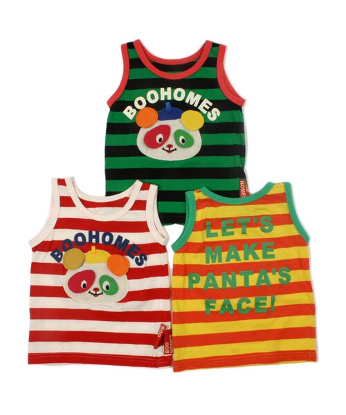 BOO HOMES（ブー オム）の「タンクトップ（福笑いパンタくん）（トップス・キッズ・グリーン/レッド/イエロー・90cm/100cm/110cm/120cm）」の13枚目の写真
