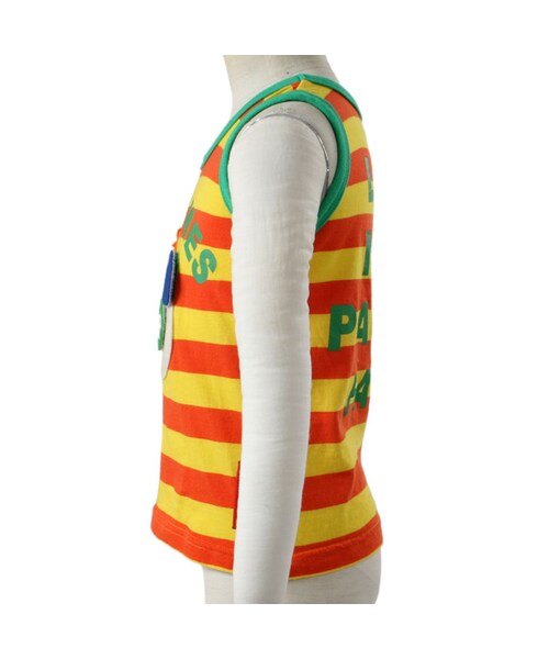 BOO HOMES（ブー オム）の「タンクトップ（福笑いパンタくん）（トップス・キッズ・グリーン/レッド/イエロー・90cm/100cm/110cm/120cm）」の6枚目の写真