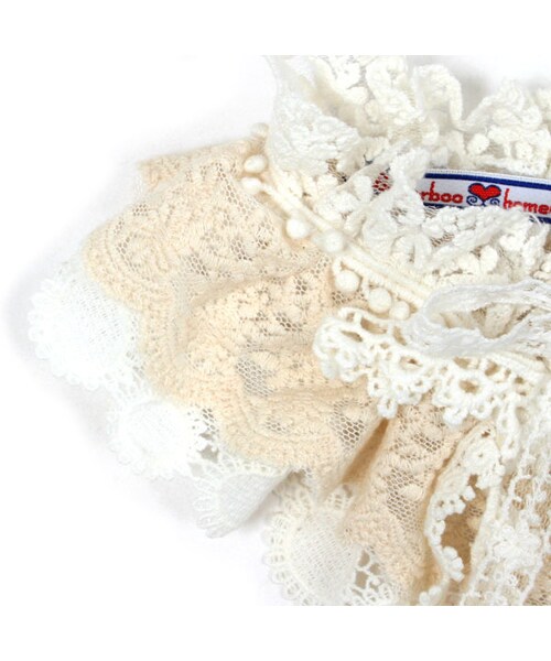 SUPER BOO HOMES（スーパー ブー オム）の「つけえり（レース）（ファッション雑貨・キッズ・ブラック/ナチュラル・Free Size）」の3枚目の写真