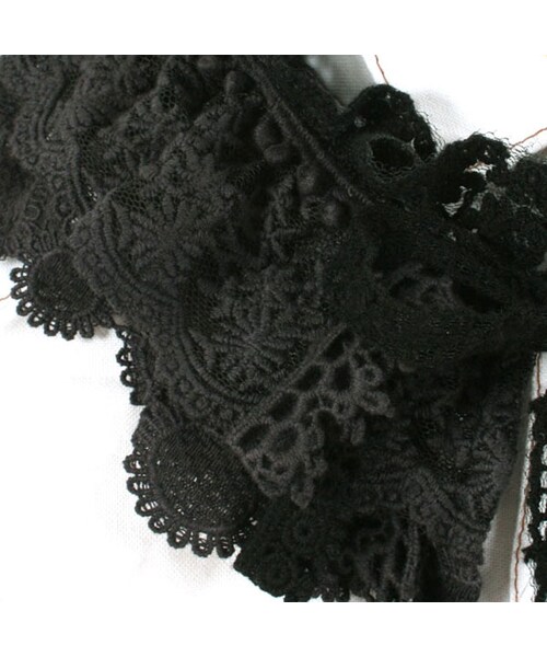 SUPER BOO HOMES（スーパー ブー オム）の「つけえり（レース）（ファッション雑貨・キッズ・ブラック/ナチュラル・Free Size）」の5枚目の写真