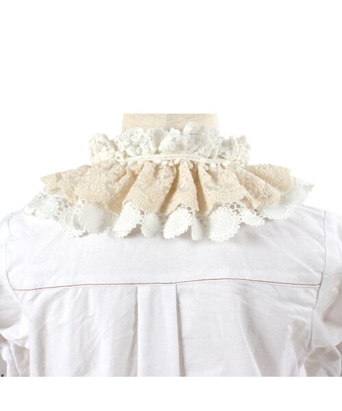 SUPER BOO HOMES（スーパー ブー オム）の「つけえり（レース）（ファッション雑貨・キッズ・ブラック/ナチュラル・Free Size）」の13枚目の写真