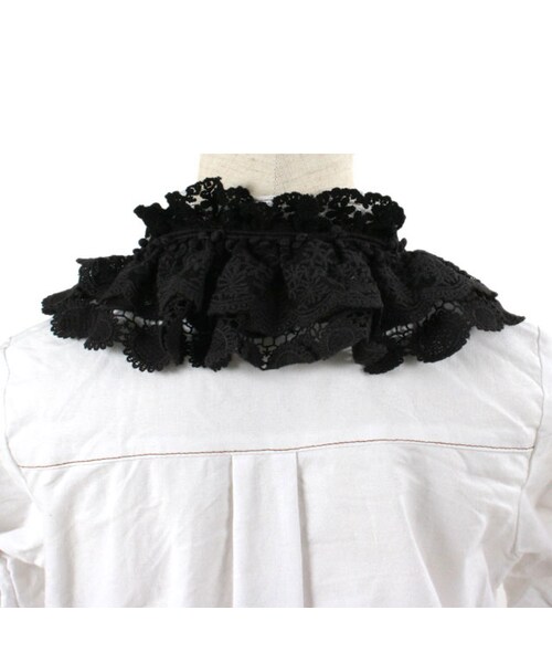 SUPER BOO HOMES（スーパー ブー オム）の「つけえり（レース）（ファッション雑貨・キッズ・ブラック/ナチュラル・Free Size）」の10枚目の写真