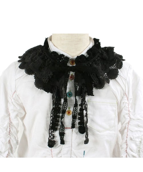 SUPER BOO HOMES（スーパー ブー オム）の「つけえり（レース）（ファッション雑貨・キッズ・ブラック/ナチュラル・Free Size）」の8枚目の写真