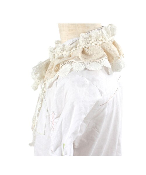 SUPER BOO HOMES（スーパー ブー オム）の「つけえり（レース）（ファッション雑貨・キッズ・ブラック/ナチュラル・Free Size）」の12枚目の写真