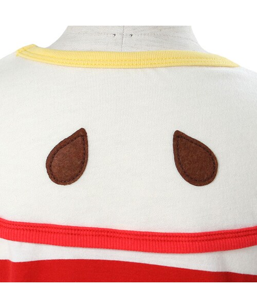 BOO HOMES(ブー オム)の「七分袖Tee(フルーツボーダー)(トップス・キッズ・グリーン/ナチュラル/イエロー・80cm/90cm/100cm/110cm/120cm/130cm/140cm)」の17枚目の写真