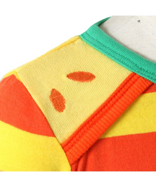 BOO HOMES(ブー オム)の「七分袖Tee(フルーツボーダー)(トップス・キッズ・グリーン/ナチュラル/イエロー・80cm/90cm/100cm/110cm/120cm/130cm/140cm)」の18枚目の写真