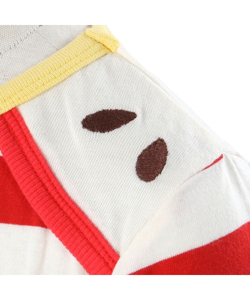 BOO HOMES(ブー オム)の「七分袖Tee(フルーツボーダー)(トップス・キッズ・グリーン/ナチュラル/イエロー・80cm/90cm/100cm/110cm/120cm/130cm/140cm)」の16枚目の写真