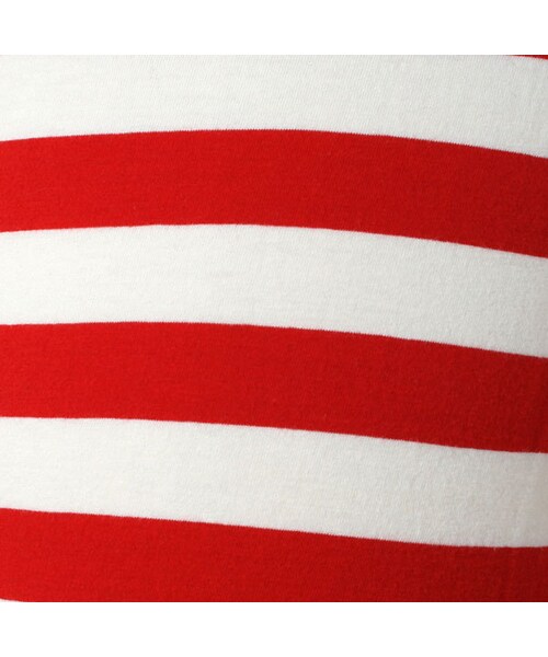 BOO HOMES(ブー オム)の「七分袖Tee(フルーツボーダー)(トップス・キッズ・グリーン/ナチュラル/イエロー・80cm/90cm/100cm/110cm/120cm/130cm/140cm)」の4枚目の写真