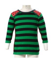 BOO HOMES | 七分袖Tee（フルーツボーダー）(トップス)