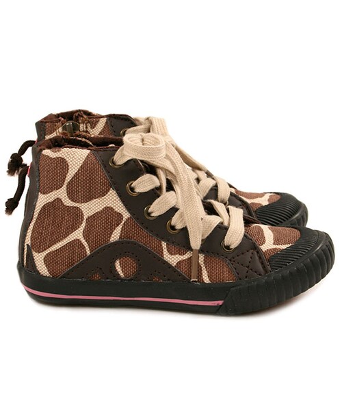 BOO SHOES（ブー シューズ）の「ハイカットシューズ（キリン）（シューズ・キッズ・ブラウン・15cm/16cm/17cm/18cm/19cm/20cm/21cm/22cm）」の3枚目の写真