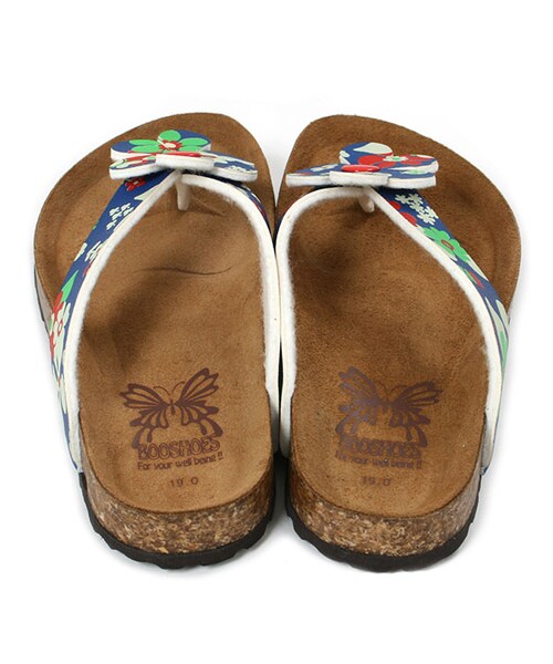 BOO SHOES（ブー シューズ）の「サンダル（お花）（シューズ・キッズ・ブルー/レッド・15cm/16cm/17cm/18cm/19cm/20cm/21cm/22cm/23cm/24cm）」の3枚目の写真