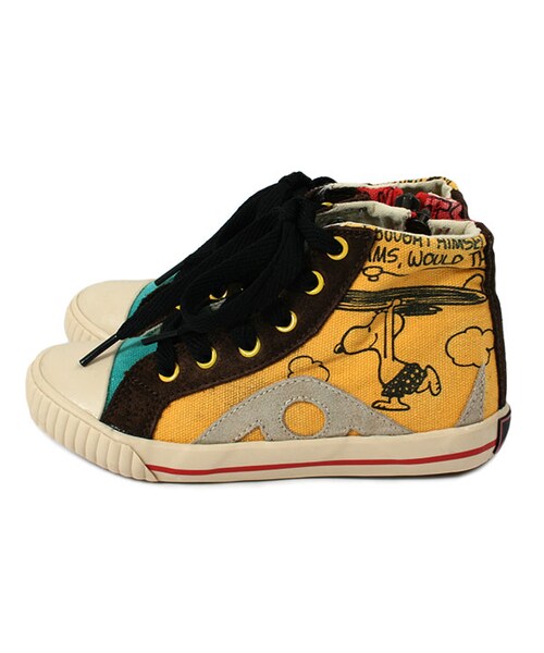 BOO SHOES（ブー シューズ）の「マルチカラーハイカットシューズ（PEANUTS）（シューズ・キッズ・ミックス・15cm/16cm/17cm/18cm/19cm/20cm/21cm/22cm）」の3枚目の写真