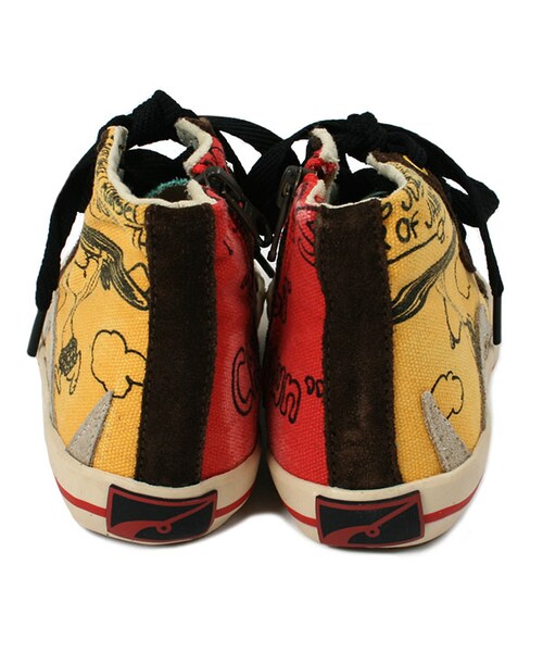 BOO SHOES（ブー シューズ）の「マルチカラーハイカットシューズ（PEANUTS）（シューズ・キッズ・ミックス・15cm/16cm/17cm/18cm/19cm/20cm/21cm/22cm）」の4枚目の写真