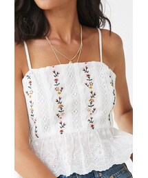 Forever 21 Embroidered Floral Cami