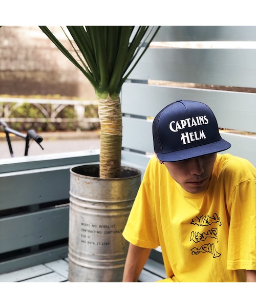 CAPTAINS HELM - 【ラスト1点】38 LOGO CAP (BLACK) / ロゴ刺繍