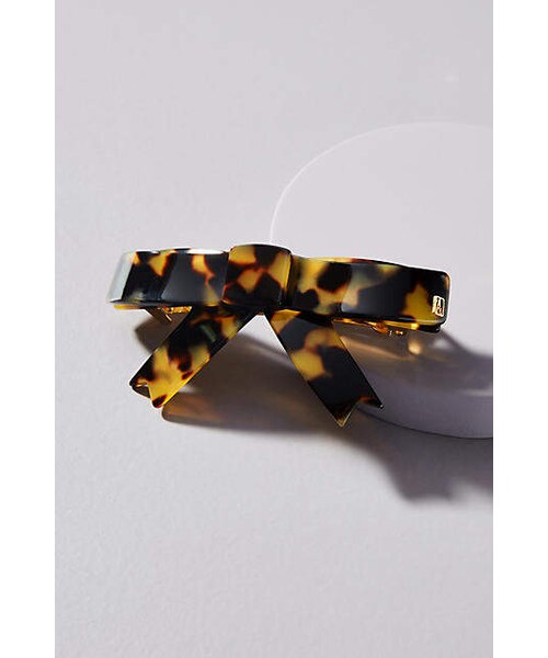 ALEXANDRE DE PARIS(アレクサンドルドゥパリ)の「Alexandre de Paris Coco Bow Hair Clip(ヘアアクセサリー・レディース・Brown・One Size)」の1枚目の写真