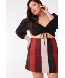 Forever 21 Plus Size Colorblock Mini Skirt