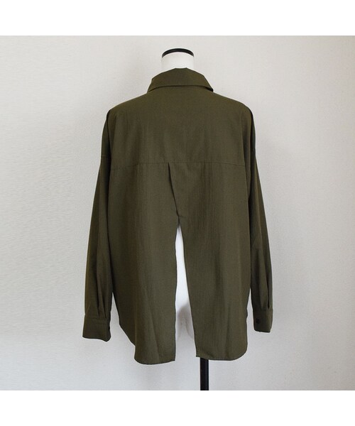 no brand（ノーブランド）の「バックスリットサファリシャツ（シャツ/ブラウス・レディース・その他）」の14枚目の写真