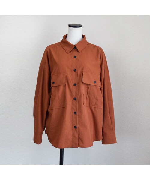 no brand（ノーブランド）の「バックスリットサファリシャツ（シャツ/ブラウス・レディース・その他）」の12枚目の写真